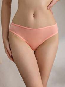 Ocili Ocili 1 Pieza de ropa interior tipo tanga cómoda, semitraslúcida, suave y sedosa de estilo sencillo