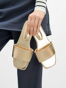 CUCCOO BIZCHIC Women's Casual Flat Sandals, Summer - Gold - View 1