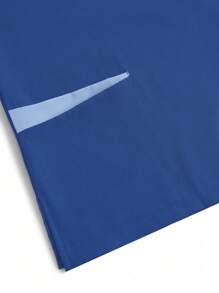 TaskEZ Contrast Color Trim Short Sleeve & Pants Scrub Uniform Set - Blue - View 7