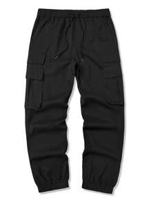 Manfinity LEGND Pantalones cargo casuales de unicolor para hombres