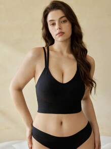 Ocili 3 pezzi/confezione Reggiseni senza cuciture incrociati - Reggiseni comodi e senza fili per taglie forti - Multicolore - Visualizzare 5