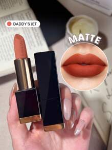 SHEGLAM Matte Allure Lipstick-Daddy'S Jet 20 Colors Long Lasting Lipstick High Pigment Velvety Soft Lipstick Lip Combo Brand Beauty Makeup Face Paint Cosmetic For Women Girls Perfect For Winter Spring Ideal For Y2K Fancy Fashion Suitable For Birthday Gift Party Ready Best Color - Daddy's Jet - View 1