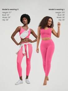 GLOWMODE FeatherFit™ U Back Cropped Active Tank Top Low Impact Yoga Daily