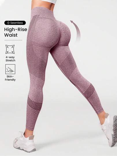 Seamluxe SHEIN Sport Wide Waistband Sports Leggings Yoga Women Pants