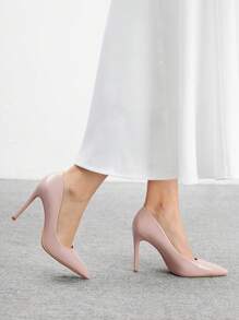 CUCCOO BIZCHIC 新款百搭尖头女式高跟鞋 - 杏色 - 查看 4