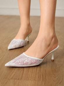 CUCCOO HITCHD Women Pointed Toe Stiletto Heel Party Dress Shoes