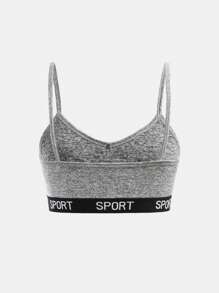 Dozemod 少女和少女 3 件套简约字母弹力吊带文胸