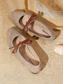 Styleloop Women's Flat Slip-On Shoes, Boho Style, Retro American, Bohemian, Western, Music Festival, Party Outfit For Christmas Holiday Travel Essential Boho - Brown - View 6