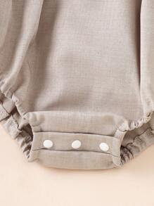 Souflis Souflis 男婴休闲翻领连体衣，腊肠犬印花 - 灰色 - 查看 8