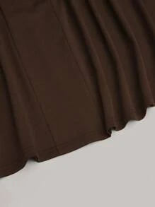 SHEIN Belle Plus Size Elegant Off-The-Shoulder Little Black Midi Dress, Formal Gown For Wedding, Women