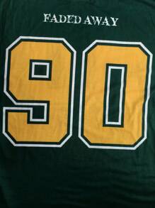 Manfinity Campus Court Men's Sports-Inspired Reversible Printed Casual T-Shirt - Green - View 5