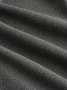 SHEIN MOD Plus Size Gray Drawstring Ruffled Lace Patchwork Waist Loose Pants,Summer Outfits For Women , Office Outfits For Women