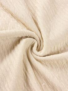 SOLERSUN Plus Size Solid Color Ruffle Hem Jumpsuit With Cutout Design At Waist And Abdomen Summer Women Outfit - Apricot - View 7