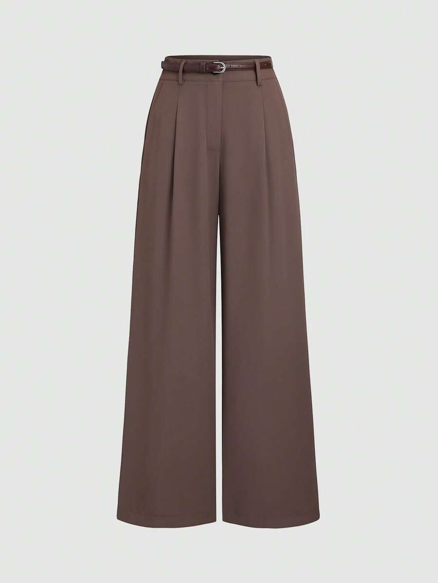 Sweetra American Casual Urban Retro Loose Fit Relaxed Leg Suit Pants