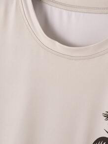 Manfinity RSRT Men's Palm Tree Printed Casual Round Neck Short Sleeve T-Shirt T Shirt For Man Men Summer Clothes Men T Shirts Men Beach Tshirt Men T Shirts Graphic