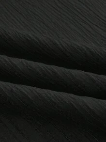 SOLERSUN Women's Plus Size Spring/Summer Elegant Vacation Solid Color V Neck Batwing Split Hem Long Dress - Black - View 8