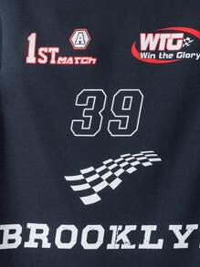 1 Piece Tween Boy Casual Sports College Street Wide Strap Tank Top With Motorcycle Pattern