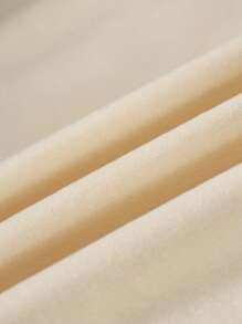 Teen Titans Go X SHEIN Tween Boy Cool Letters And Cartoon Character Pattern Round Neck Cotton Short Sleeve T-Shirt, Summer - Khaki - View 3