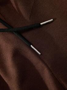 Aesthetic Post--Plus Size Men's Number Print Short Sleeve T-Shirt & Shorts Casual Outfit - Coffee Brown - View 3