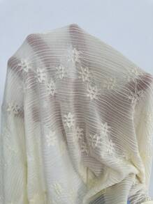 POPSWAY Blusa de talla grande con escote de chal, empalme de cinta, vuelo en el dobladillo y las mangas