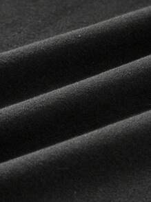 SHEIN EZwear 3件套女士休闲圆领长袖修身T恤套装，黑色，浅蓝色，浅粉色，适合春夏季 - 彩色 - 查看 8