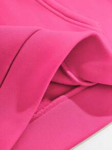 Racing Fan Practice Hooded Sweatshirt, Long Sleeve Casual Sports Top For Women, Racing Lover Gift, Suitable For Spring/Autumn Wear Graduation,Back To School Outfits,Graduation,Teacher Outfits For Women,Back To School - Hot Pink - View 5