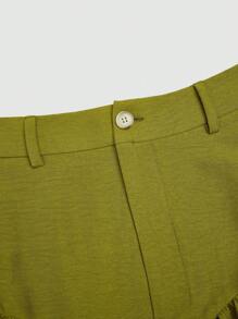 SHEIN LUNE 大码女式纯色休闲裤，夏季时尚