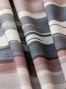 Linhara Women Plus Size Vintage Striped Print Wide Leg Pants, Relaxed Fit, Lightweight For Spring & Summer Fall Cloth For Women - Light Grey - View 5