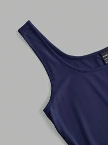 SHEIN EZwear 4 件套女士吊带背心式紧身休闲连体衣，适合夏季 - 彩色 - 查看 5