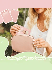 SHEIN 30 chiếc túi đựng hình chữ nhật dùng đựng đồ trang sức nhỏ ngày lễ tình nhân trong suốt có thể đóng lại được, túi có thể đóng lại được, túi đựng đồ dễ thương, đồ dùng cho tiệc cưới, sinh nhật, ngày lễ, đồ trang trí ngày lễ tình nhân, túi quà ngày lễ tình nhân, túi quà lễ Phục sinh, đồ trang trí ngày của mẹ, quà tặng ngày của mẹ, túi quà ngày của mẹ (nhiều màu sắc) - Hồng - Xem 5