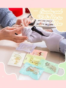 SHEIN 30 chiếc túi đựng hình chữ nhật dùng đựng đồ trang sức nhỏ ngày lễ tình nhân trong suốt có thể đóng lại được, túi có thể đóng lại được, túi đựng đồ dễ thương, đồ dùng cho tiệc cưới, sinh nhật, ngày lễ, đồ trang trí ngày lễ tình nhân, túi quà ngày lễ tình nhân, túi quà lễ Phục sinh, đồ trang trí ngày của mẹ, quà tặng ngày của mẹ, túi quà ngày của mẹ (nhiều màu sắc) - Hồng - Xem 6