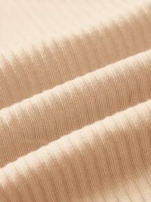 Cozy Pixies 4 件套新生女婴针织柔软圆领长袖连体衣、肚兜裤、帽子和襁褓毯