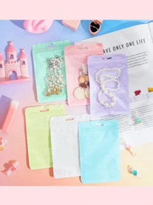 SHEIN 30 chiếc túi đựng hình chữ nhật dùng đựng đồ trang sức nhỏ ngày lễ tình nhân trong suốt có thể đóng lại được, túi có thể đóng lại được, túi đựng đồ dễ thương, đồ dùng cho tiệc cưới, sinh nhật, ngày lễ, đồ trang trí ngày lễ tình nhân, túi quà ngày lễ tình nhân, túi quà lễ Phục sinh, đồ trang trí ngày của mẹ, quà tặng ngày của mẹ, túi quà ngày của mẹ (nhiều màu sắc) - Hồng - Xem 4