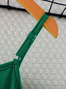 Macacão Colorblock para Meninas Pré-adolescentes com Bolsos Duplos para o Verão