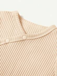 Cozy Pixies 4 件套新生女婴针织柔软圆领长袖连体衣、肚兜裤、帽子和襁褓毯