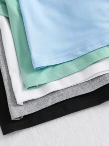 10 件套男婴夏季服装，5 种颜色短袖衬衫和短裤套装，舒适休闲日常穿着，百搭又可爱