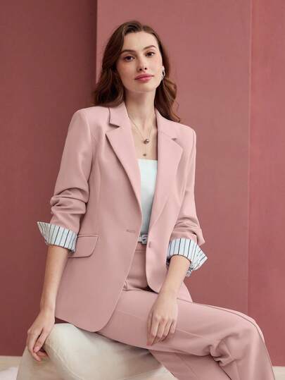 VISCOSE-BLEND BLAZER VEST｜Motf