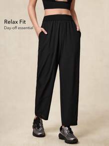 OutZeal Pantaloni estivi da donna, con tessuto tecnico traspirante, fascia in vita regolabile, gambe a tubo, per attività sportive all'aperto