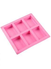 Molde de silicona antiadherente de alta calidad - Moldes rectangulares reutilizables para hacer barras de jabón de bricolaje, suministros de baño y belleza caseros, herramientas de fabricación de jabón hechas a mano de fácil desmoldeo - Rosa
