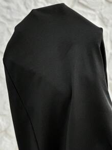 SHEIN Leggings casuales de 3/4 de longitud para mujeres embarazadas, con ajuste de cintura ajustable y abertura lateral