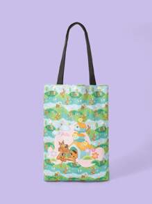 SCOOBY-DOO X SHEIN Cartoon Dog Pattern Versatile Portable Cute Tote Bag For Women - Multicolor - View 1