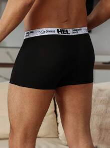 9pcs/Set Men's Minimalist Fashion Boxer Briefs, Suitable For Summer