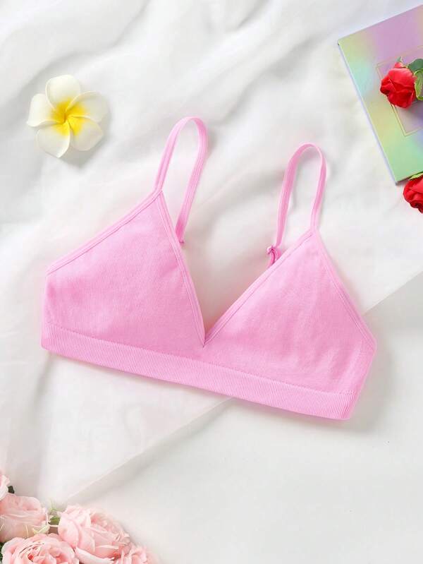 Suéter inalámbrico y cómodo tejido a máquina en color rosa para adolescentes