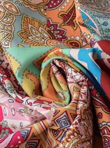Breezaya Gonna di taglia grande con fiocchi colorati e stile rilassato per le vacanze