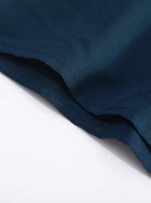 Manfinity Homme Conjunto de camisa y pantalones holgados para hombre de cuello solapa unicolor