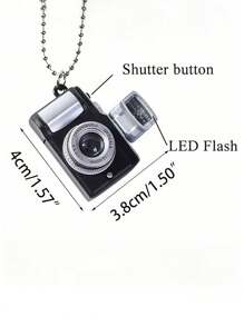POKOJA LAND 迷你复古数码单反相机模型，带闪光灯音效，钥匙扣，家居装饰，摄影爱好者收藏品，怀旧展示品 - 彩色 - 查看 9