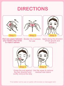 Strisce depilatorie per il viso alla rosa di SlowSunday