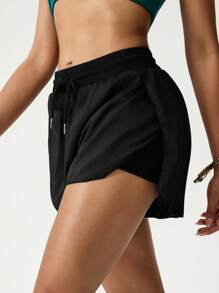 Hanevo Professional Sport Yoga Shorts - YJKD1217 Sportwear For Daily Wear - Black - View 5