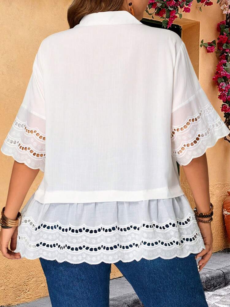 Blouse ample à manches courtes de couleur unie, coupe ample, mode d'été, bohème, campagne, simple et pour le port quotidien, vacances, bureau l'été, festivals d'été bohèmes, vacances
