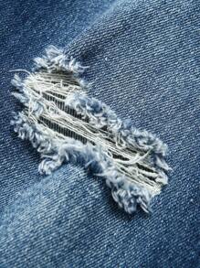 3pcs Girls Washed Multi-Color Fitted Ripped Flared Leg Jeans, Casual & Fashionable For Everyday Wear - Multicolor - View 8